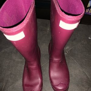 Hunter boots sz 4G, 3B. Used in good condition